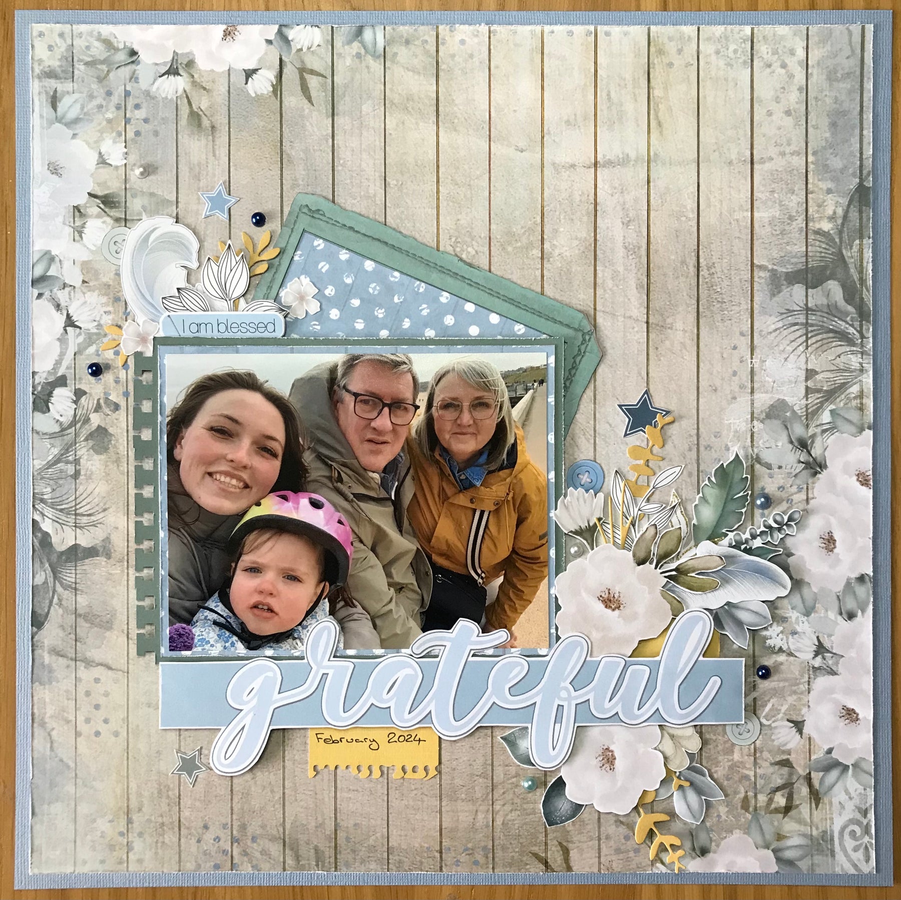 Grateful: Layout by Sue Crease