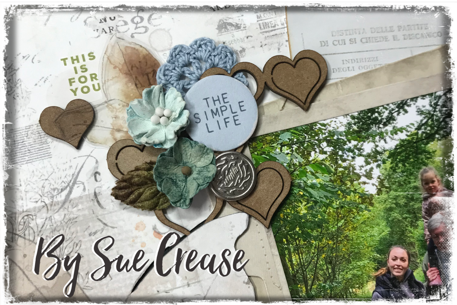 October Days: Layout by Sue Crease.