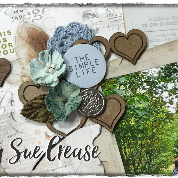 October Days: Layout by Sue Crease.