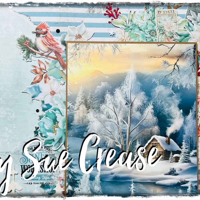 Merry and Bright. Layout by Sue Crease