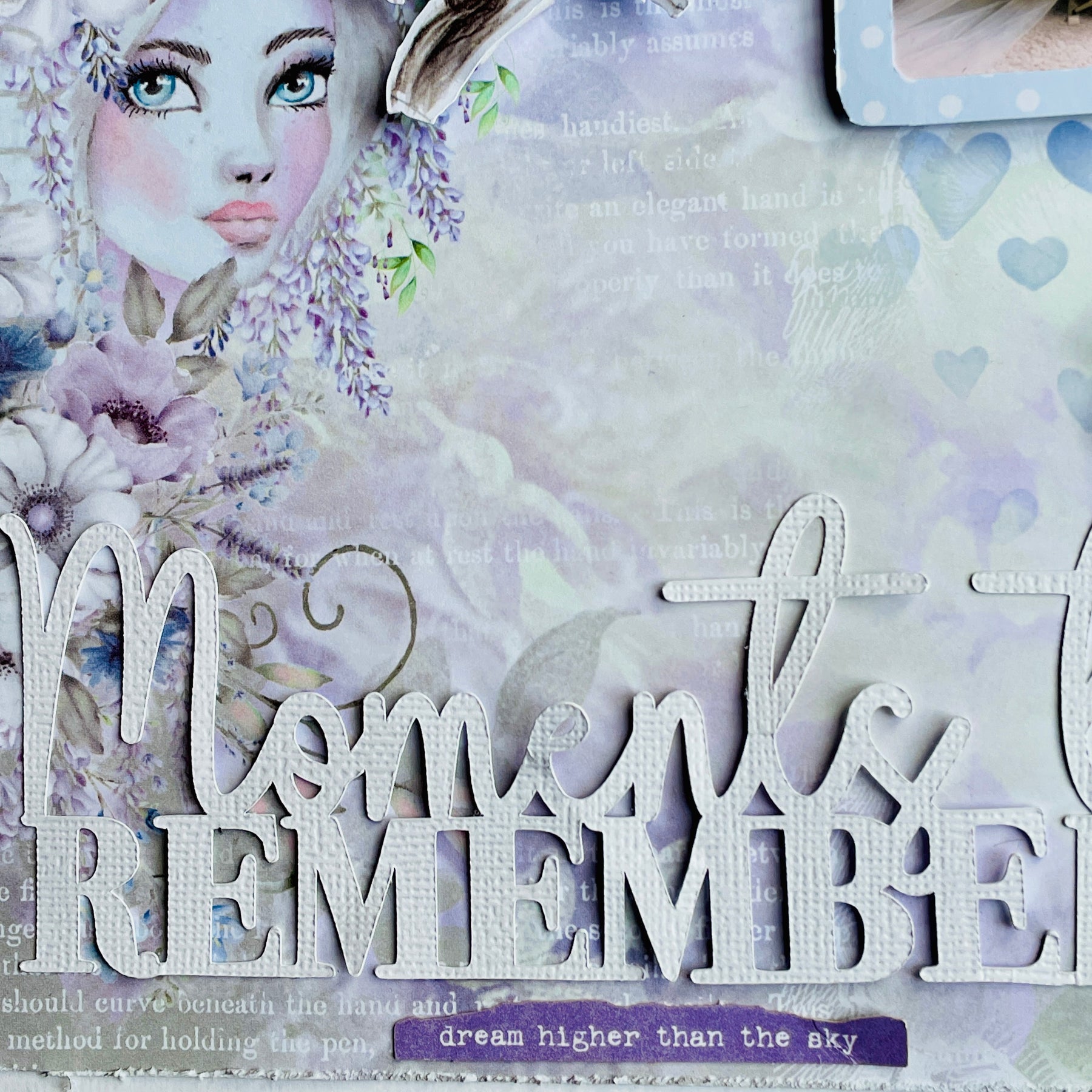 Moments to Remember: Layout by Karen Moss