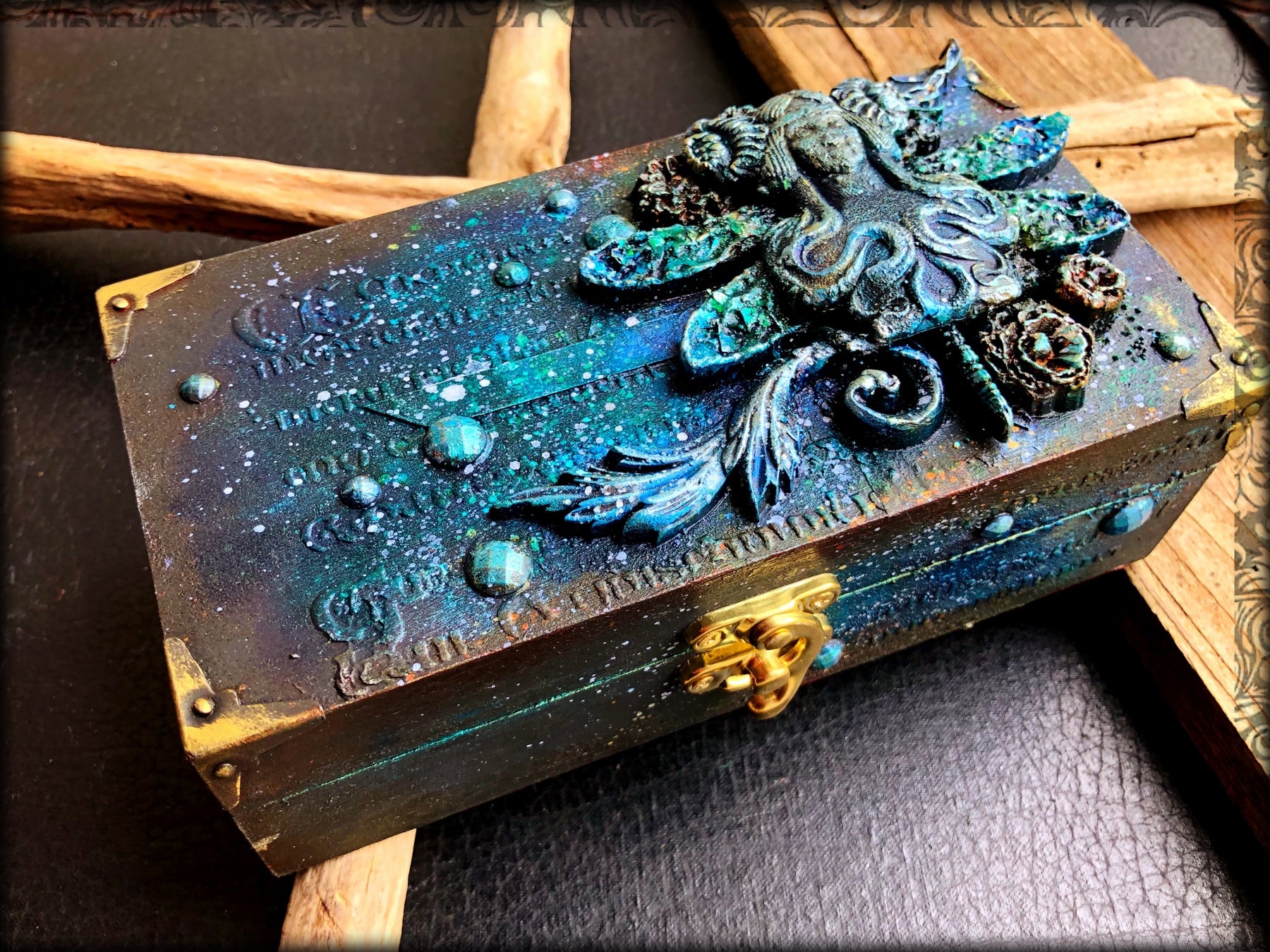 Dragonfly fairy altered box by LOUISE CROSBIE