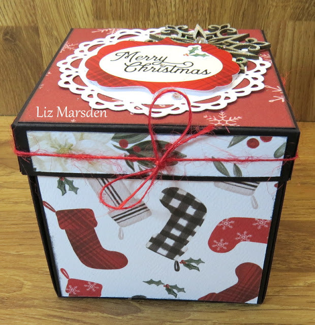 Two Christmas Themed Exploding boxes by Liz Marsden — The Mad Scrapper