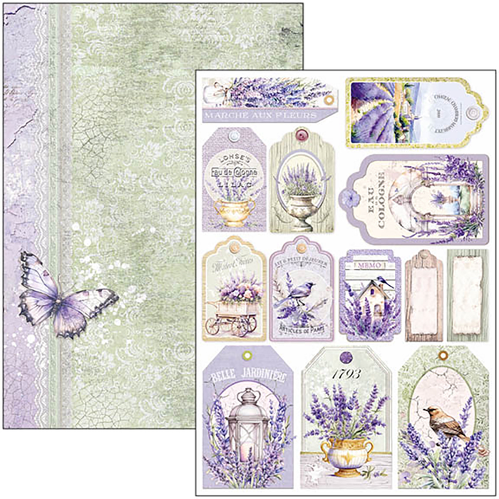 MORNING IN PROVENCE CREATIVE PAD A4 9/PKG