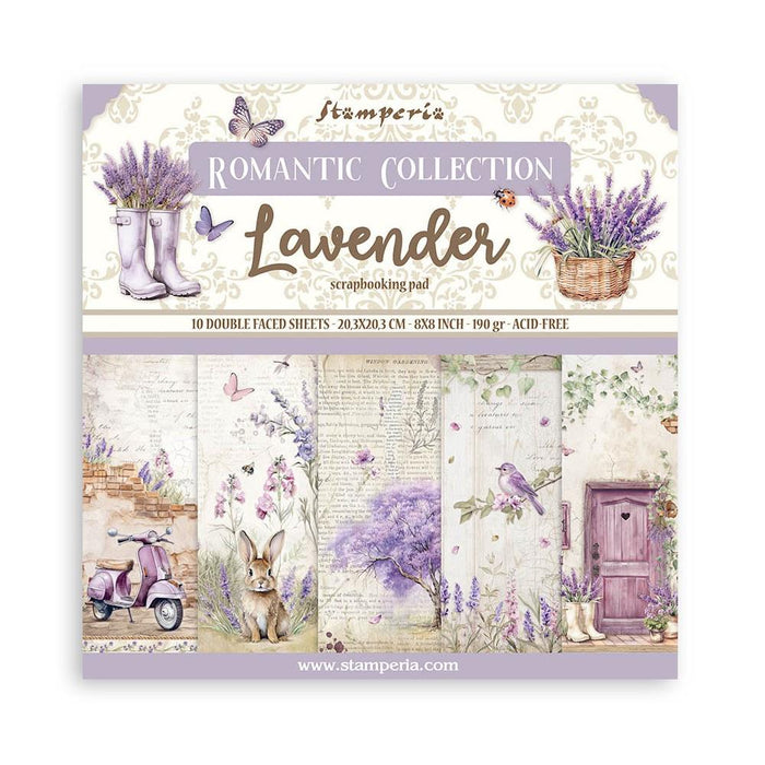 Lavender Paper Pad 8"X8"