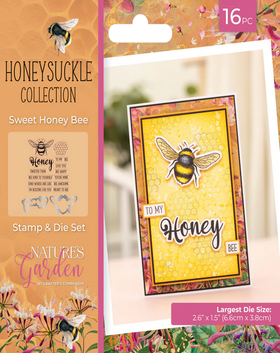 Honeysuckle Collection Stamp & Die - Sweet Honey Bee