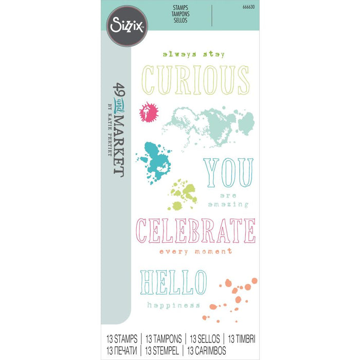 49 & Market Layered Clear Stamps - Hello You