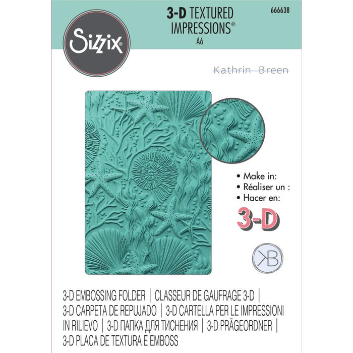 Sizzix 3D Texture Impressions Embossing Folder - Under The Sea