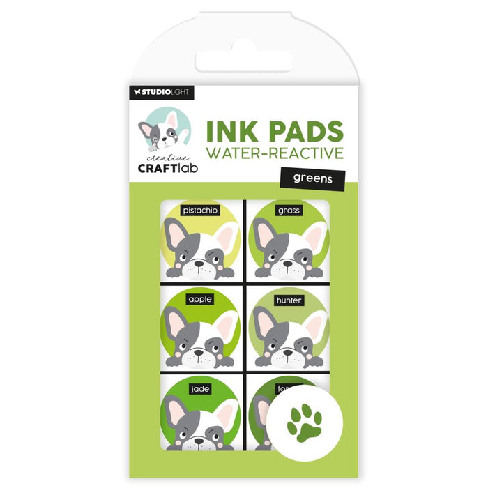 Studio Light Water-Reactive Ink Pads - Greens