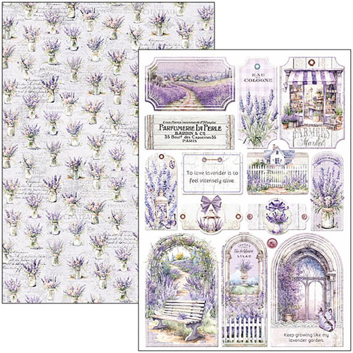 MORNING IN PROVENCE CREATIVE PAD A4 9/PKG