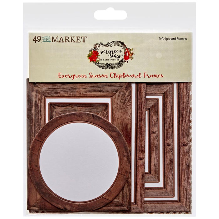 Evergreen Season Chipboard Frames