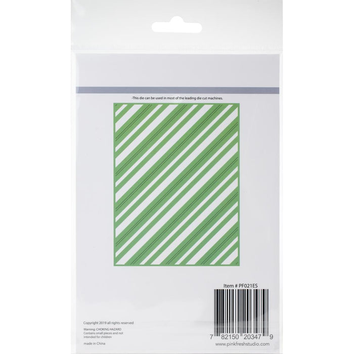 Pinkfresh Studio Essentials Die - Fancy Diagonal Stripes