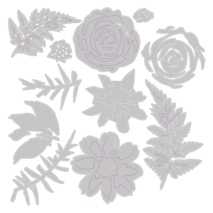 Sizzix Thinlits Dies - Flowers & Ferns