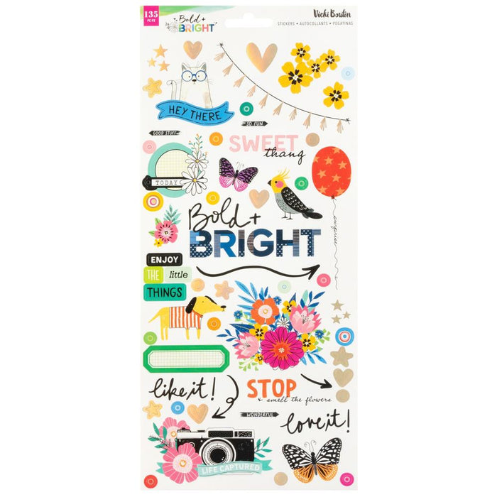 Bold And Bright Cardstock Stickers