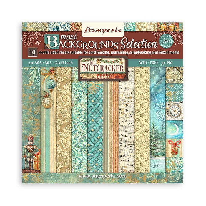 The Nutcracker Backgrounds Paper Pad 12"X12"