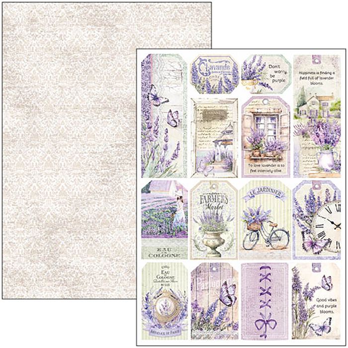 MORNING IN PROVENCE CREATIVE PAD A4 9/PKG