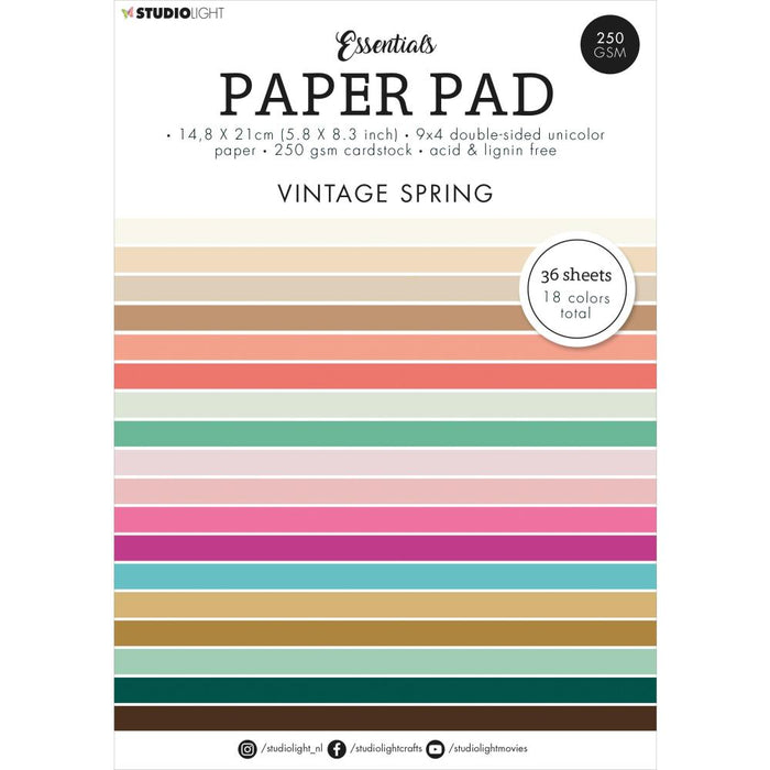 Vintage Spring Paper Pad A5