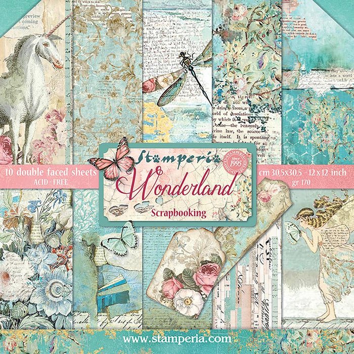 Wonderland Double-Sided Paper Pad 12"X12"