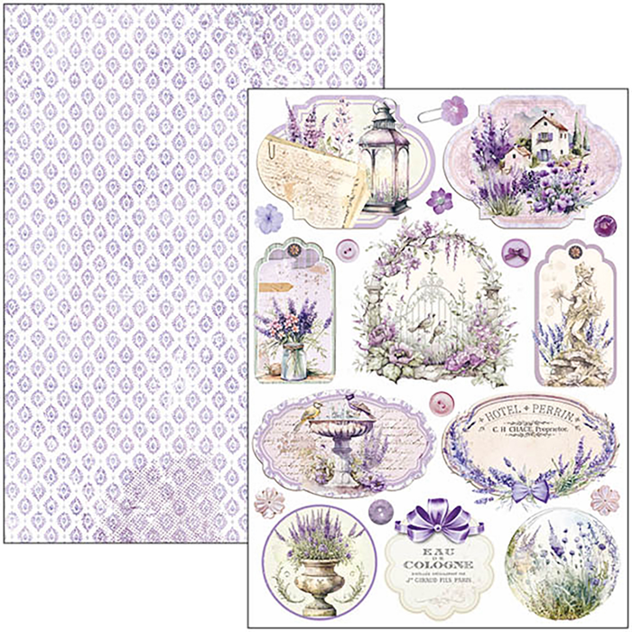 MORNING IN PROVENCE CREATIVE PAD A4 9/PKG