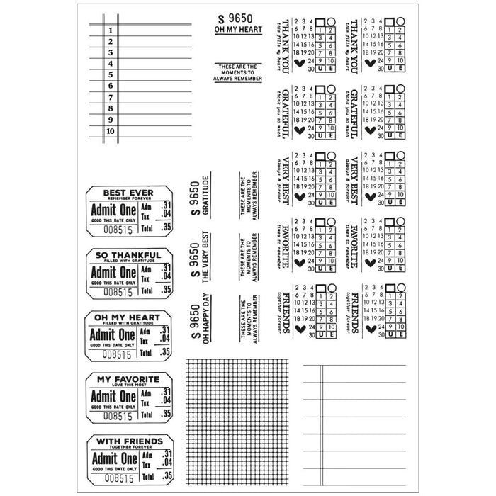 Clear Stamps With Framelits Die - Forever Journal Essentials