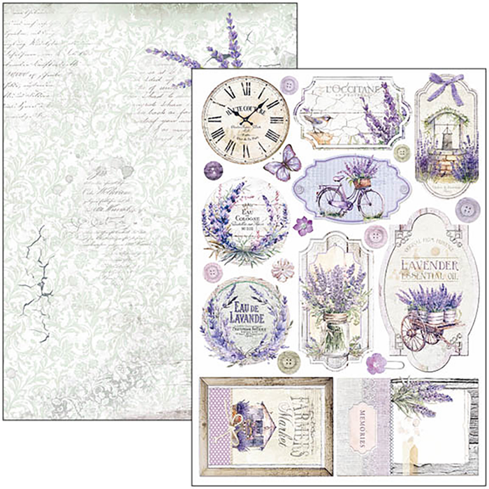 MORNING IN PROVENCE CREATIVE PAD A4 9/PKG