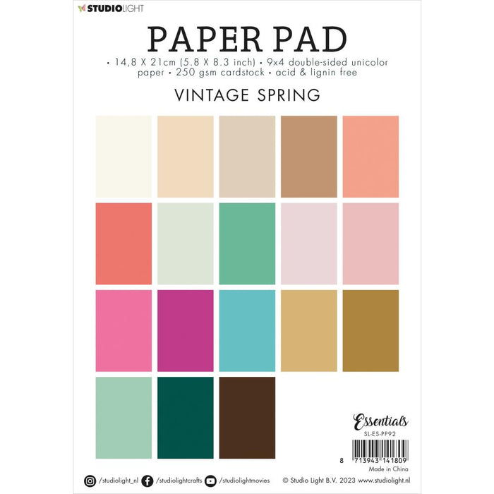 Vintage Spring Paper Pad A5