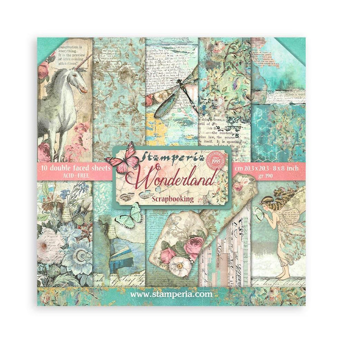 Wonderland Double-Sided Paper Pad 8"X8"