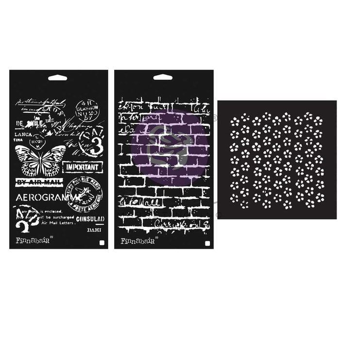 Finnabair Art Alchemy Stencil Set - Perfectly Grungy