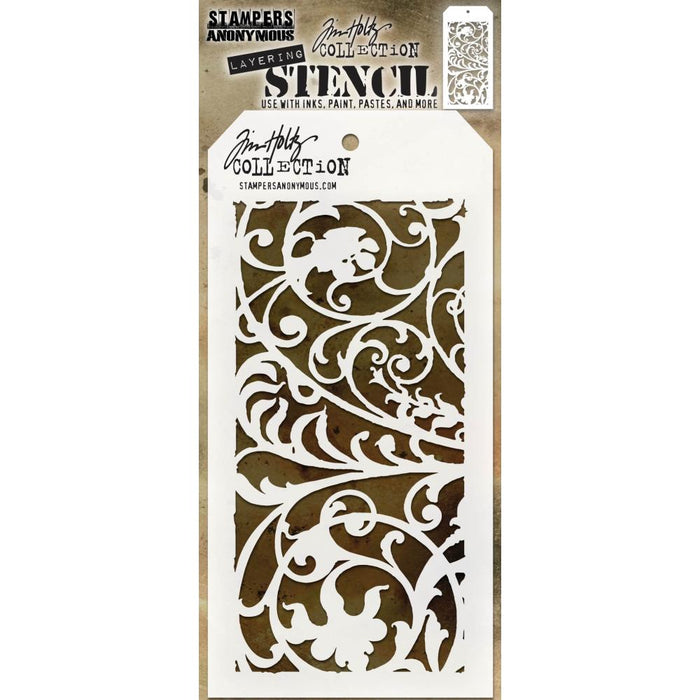 Tim Holtz Layering Stencil - Ironwork -Layered