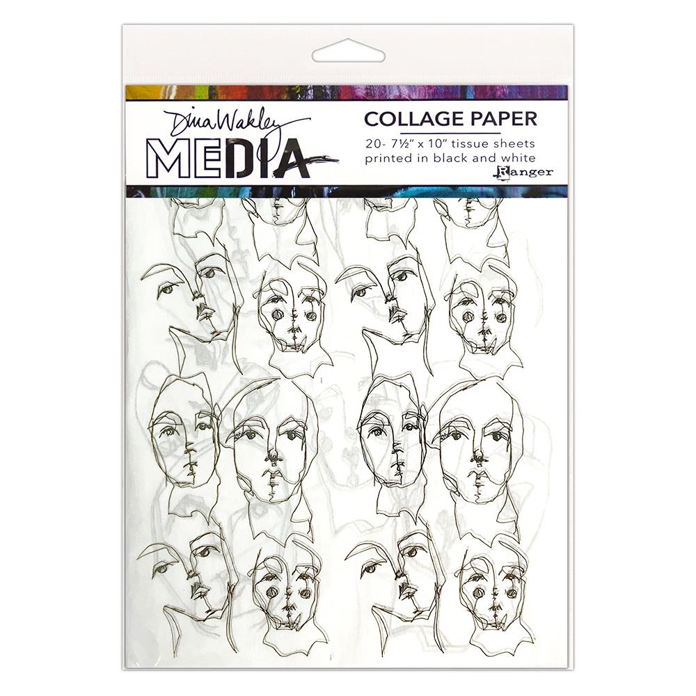 Dina Wakley Media Collage Tissue Paper - Church Doodles — The Mad